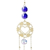 Faceted Glass Teardrop & Octagon Hanging Suncatcher HJEW-I010-02A-4
