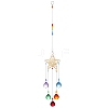 Star Iron Colorful Chandelier Decor Hanging Prism Ornaments HJEW-P012-01G-2