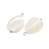 Natural Shell Teardrop Pendants STAS-D378-33P-2