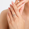 Oval Ring 925 Sterling Silver Finger Rings for Women FS-WGC6322-05-2