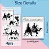 4Pcs 4 Styles PVC Stamp DIY-WH0487-0015-6