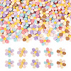 50Pcs 5 Colors Opaque Resin Cabochons RESI-TA0004-93-1