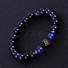 Natural Lapis Lazuli Beaded Stretch Bracelets PW-WG74486-06-1