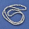 Electroplate Glass Beads Strands EGLA-D030-15B-06-2