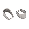 Tarnish Resistant 201 Stainless Steel Snap on Bails X-STAS-H052-2