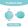 Natural Akoya Shell Dyed Disc Charms SHEL-WH0005-05C-3