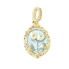 Brass Enamel Pendants KK-F886-03G-08-1