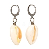 Natural Cowrie Shell Beads Dangle Earrings for Girl Women EJEW-JE04641-02-1