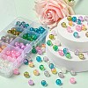 210~250Pcs 10 Style Spray Painted Crackle Glass Beads CCG-YW0001-06-6