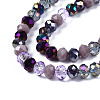 Electroplate Glass Beads Strands EGLA-N002-12C-3