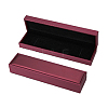 Rectangle PU Leather Necklace  Storage Boxes with Velvet Inside CON-WH0094-31D-01-8