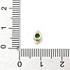 Horse Eye Brass Micro Pave Cubic Zirconia Cabochons KK-P345-13G-C-4