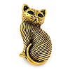 Cute Cat Alloy Brooch Pin JEWB-Z031-09AG-2