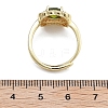 Adjustable Rack Plating Brass Micro Pave Cubic Zirconia Finger Rings for Women RJEW-M028-45G-3