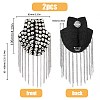 Fashionable Punk Style Chain Tassel Epaulettes DIY-WH0304-475P-2