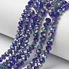 Electroplate Glass Beads Strands EGLA-A034-T6mm-J07-1