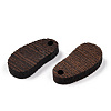 Natural Wenge Wood Pendants WOOD-T023-89-3