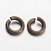 Brass Open Jump Rings KK-F371-7mm-02AB-1