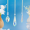 3Pcs 3 Styles Glass Suncatchers for Outdoor Garden Hanging Decoration HJEW-TADJ0001-04-5
