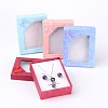 Rectangle Cardboard Jewelry Set Boxes X-BC089-1