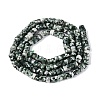 Natural Green Spot Jasper Beads Strands G-Q606-46A-07-3