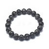 Natural Larvikite Bead Stretch Bracelets BJEW-K212-C-046-1