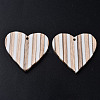 Stripe Resin & Wood Pendants RESI-N025-016A-B01-2