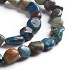 Natural Chrysocolla and Lapis Lazuli Beads Strands X-G-D0002-B18-3