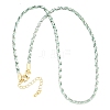 Braided Polycotton Cord Necklaces Making MAK-F038-B23-G-1