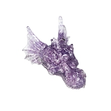 Dragon Resin with Natural Amethyst Chips Inside Display Decorations PW-WG37610-02
