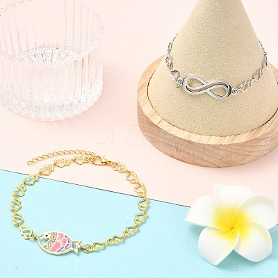 2Pcs Brass End with Chains AJEW-CJ00012-1