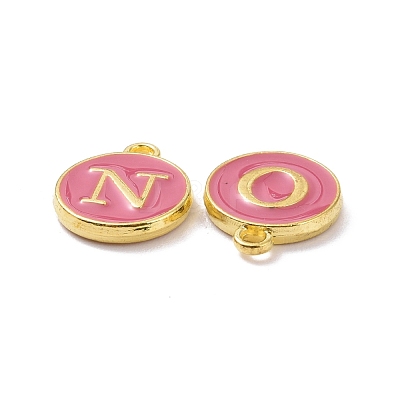 Golden Plated Alloy Enamel Charms ENAM-S118-08-M-1