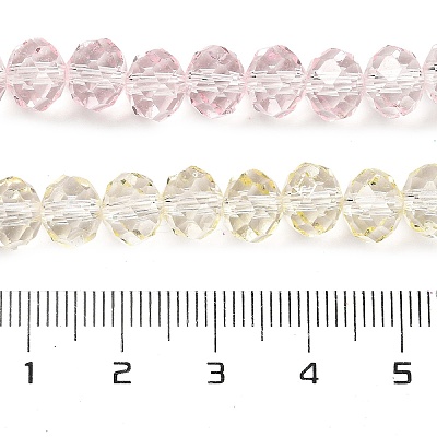 Transparent Painted Glass Beads Strands DGLA-A034-T6mm-A25-1