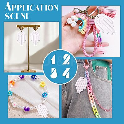 20Pcs Handmade Polymer Clay Pendants CLAY-CA0001-18-1