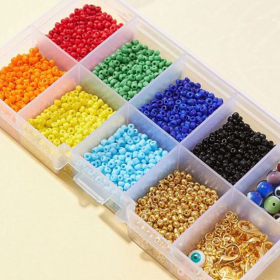 DIY Evil Eye Bracelet Necklace Making Kit DIY-FS0004-28-1