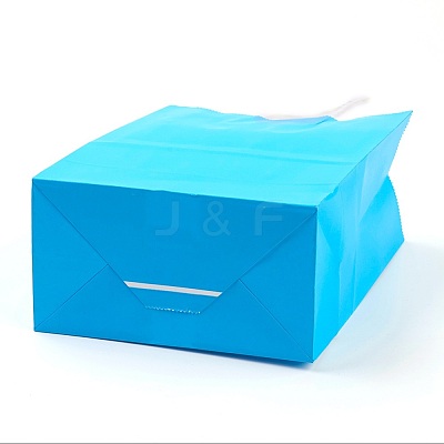 Pure Color Kraft Paper Bags AJEW-G020-A-01-1
