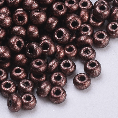 Baking Paint 8/0 Glass Seed Beads SEED-Q025-3mm-L04-1