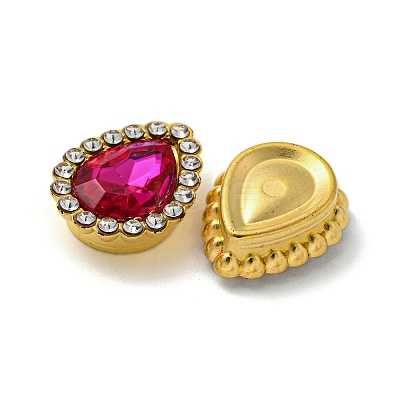 Acrylic Rhinetsone Cabochons FIND-C054-02G-04-1
