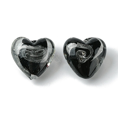 Handmade Silver Foil Glass Beads FOIL-B001-05C-1