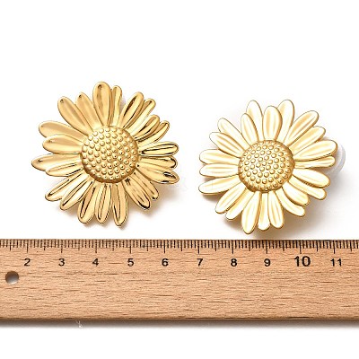 304 Stainless Steel Stud Earrings EJEW-G422-03G-1