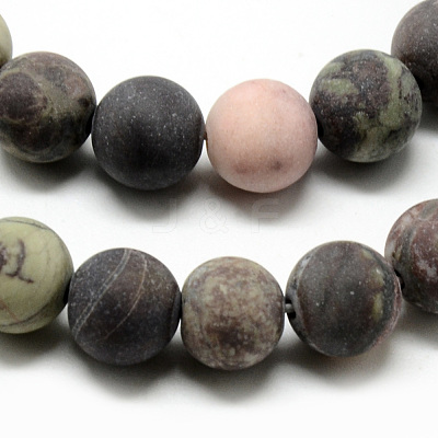 Natural Ocean Jasper Bead Strands G-Q462-71-10mm-1