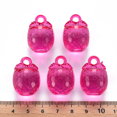 Autumn Theme Transparent Acrylic Pendants TACR-T024-04B-906-1