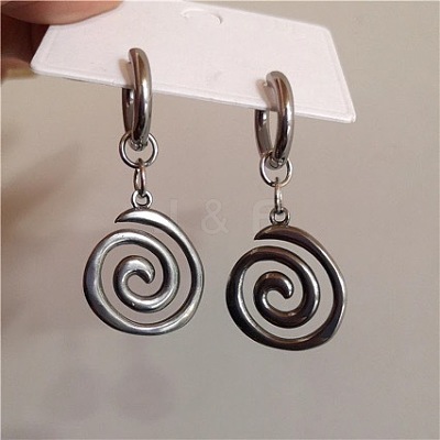 304 Stainless Steel Dangle Earrings FS-WG509BB-01-1