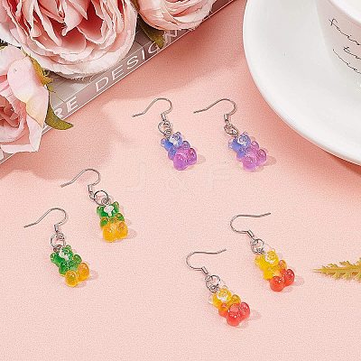 DIY Bear Resin Dangle Making Kits DIY-NB0004-25P-1
