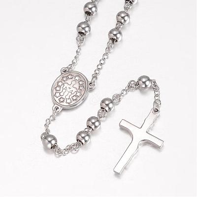 Tarnish Resistant 201 Stainless Steel Necklaces NJEW-K063-03P-1