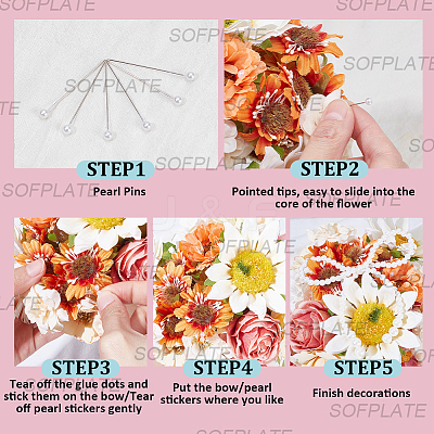 DIY Wedding Bouquet Charm Making Kit DIY-SP0006-90A-1
