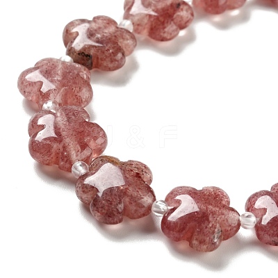 Natural Strawberry Quartz Beads Strands G-D475-02G-1