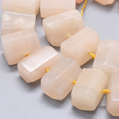 Natural Pink Aventurine Beads Strands G-K293-J18-C-1
