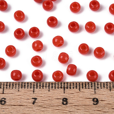 Opaque Acrylic Beads SACR-A007-01A-15-1