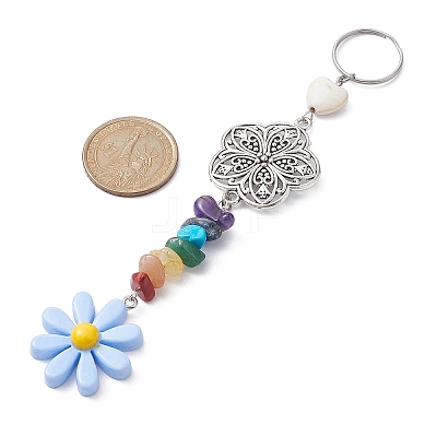 Flower Resin Keychains KEYC-JKC00556-03-1